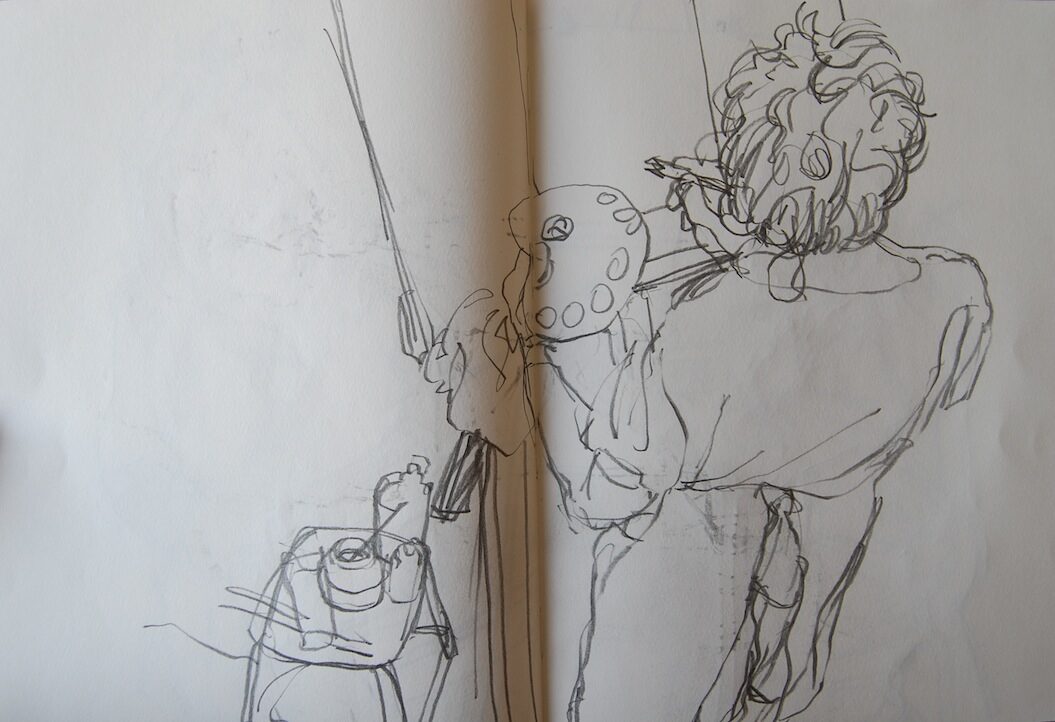 Peintre Un peintre à l'oeuvre